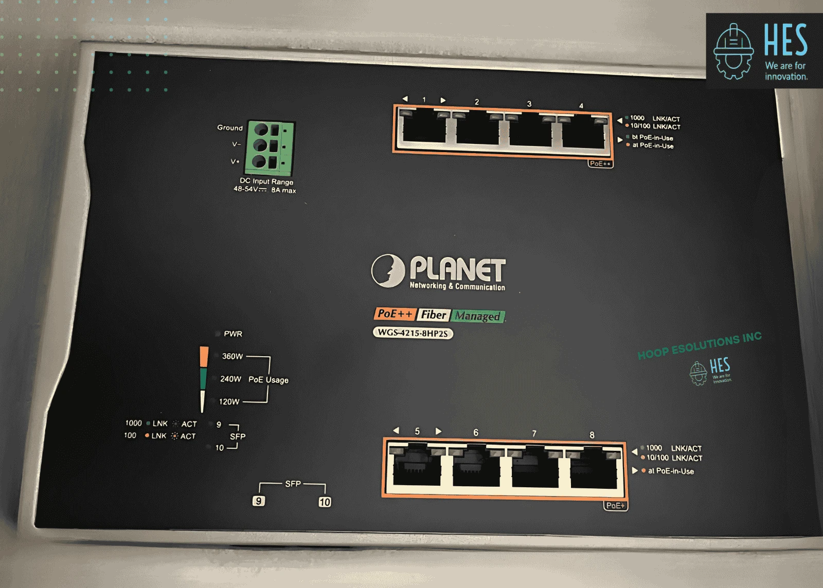 PLANET PoE Plus Fiber Managed Switch WGS 4215 8HP2S device